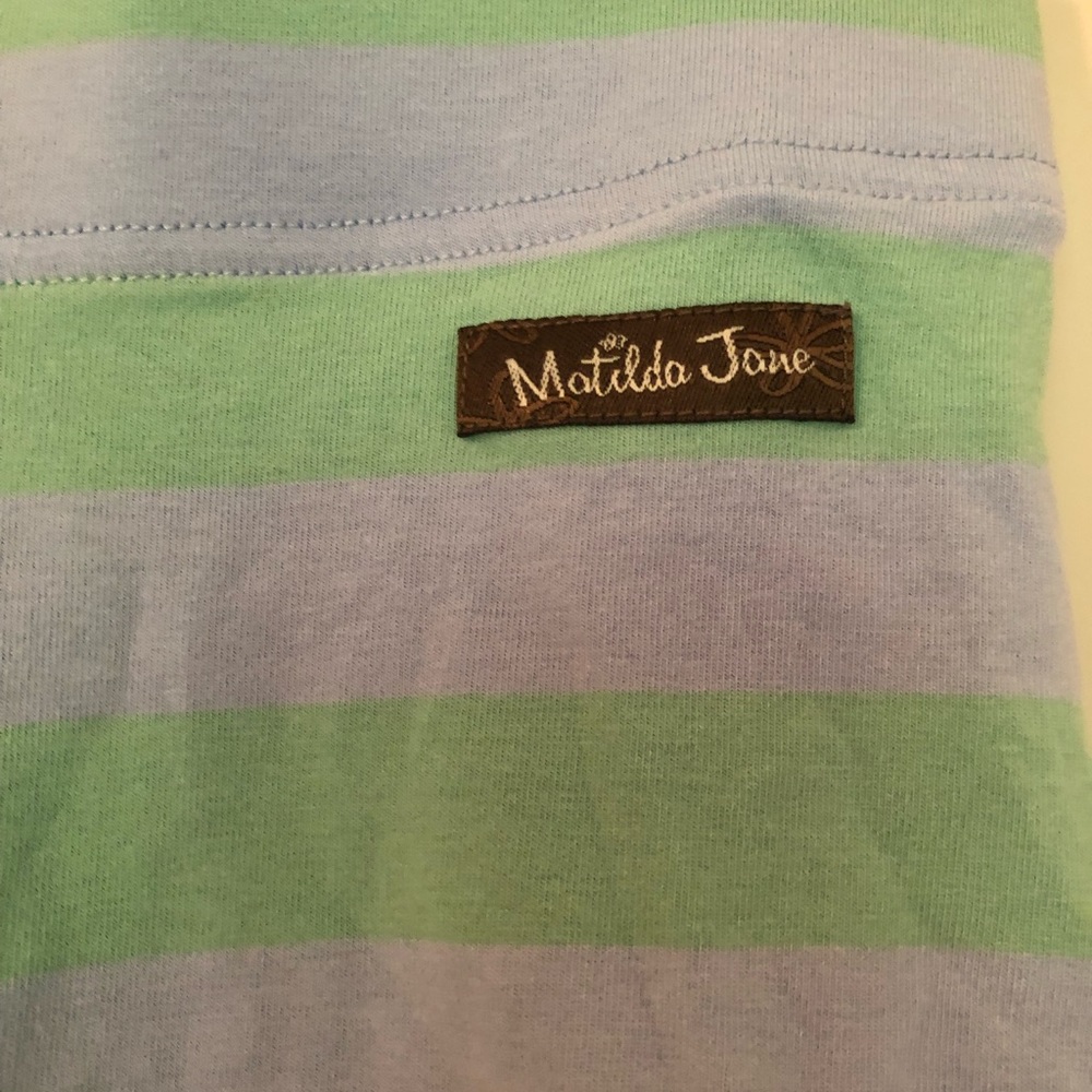 GIRLS MATILDA JANE BLUE & GREEN RUFFLE SHORT, 10 - Picture 4 of 7